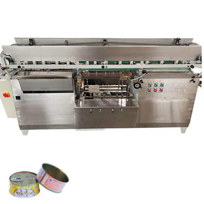 China Canned roasted chickpeas 8mm wet glue labeling machine wrap round labeling machine for metal tin cans labeling machine supplier