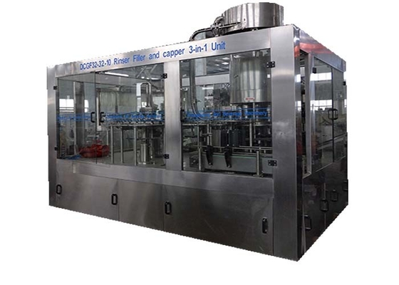 China 3IN1 Automatic Water Filling And Capping Machine 12000bph Compact Structure supplier