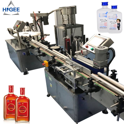 China Automatic gin filling machine with sprite whisky champagne gin spirits glass bottle filling and capping machine bottling supplier